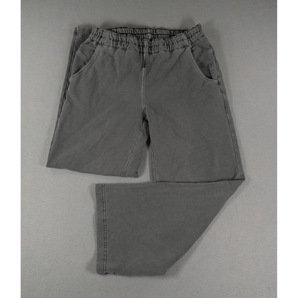 Prana Womens Wide Leg Sweatpants Organic Cotton Tencel Gray XS Relaxed Pants